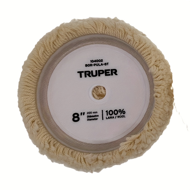 7 inch 8inch wool polishing pad hook loop buffing pad for drill curved edge compound polishing tool drill polisher attachment wheel polish kit car body repair buffing