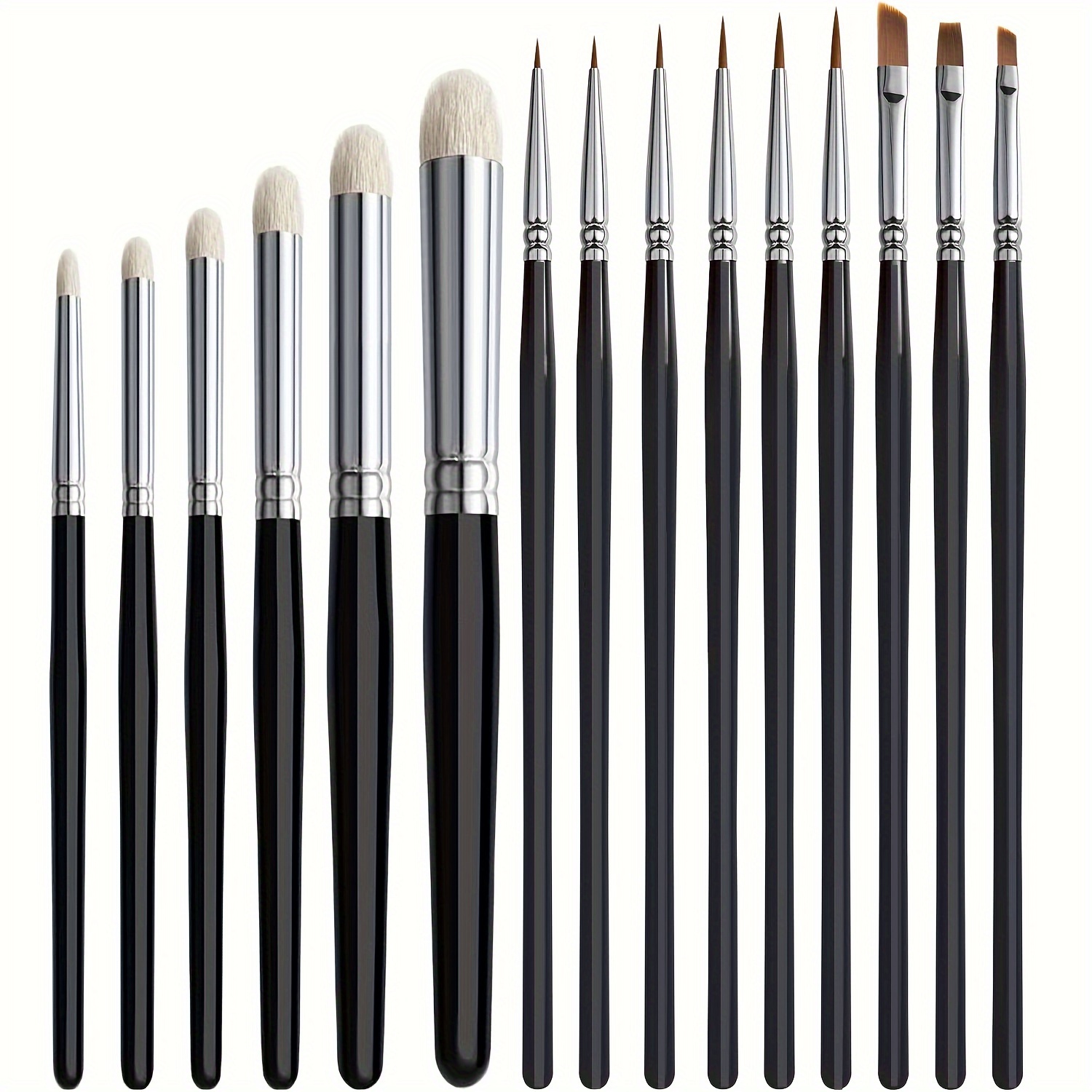 

Premium Miniature Paint Brush Set For 40k & More - Ideal For Detailed Model Painting, Includes Drybrush, Compatible With &