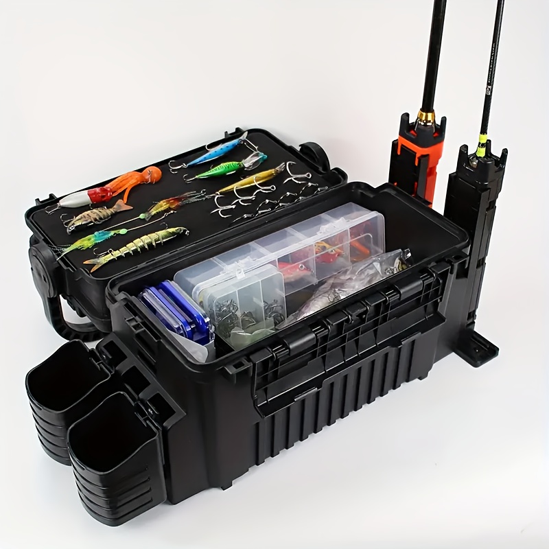 2 91gal fishing tackle rod holders 2 cup holders large - Temu