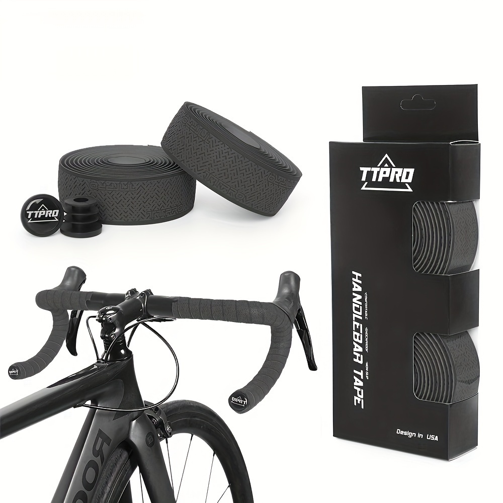 Color Rojo Agarre Cinta Para Manillar De Bicicleta - 2 Rollos Antideslizantes, Transpirables, Color Rojo Fácil Instalación