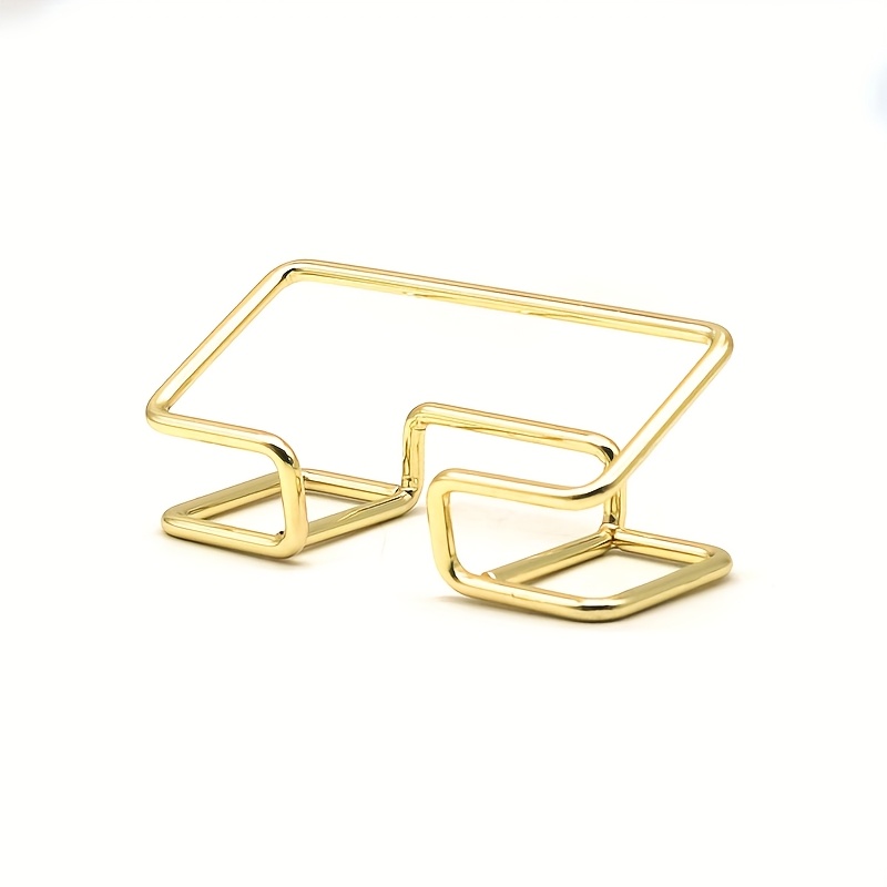 1pc Of Three-dimensional Business Card Holder, Creative Metal Card Stand, Cross-border Desktop Display Rack, Business Hotel Decorative Gift