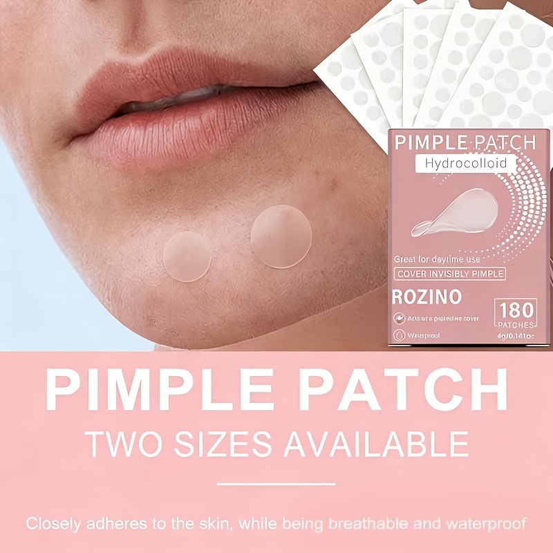 180pcs hydrocolloid patches gentle and non irritating covers blemishes and   suitable for   types invisible waterproof ultra thin strong   multiple sizes for daily use patches