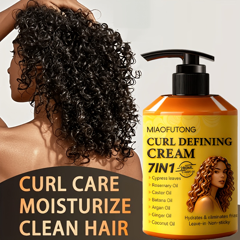 Image of [new Arrival]280ml Cream With 7-in-1 Hair Oil - Biota , Rosemary Oil, Castor Oil, Babassu Oil, Argan Oil, Ginger Oil & Coconut Oil. Deep Moisture, Shine, Long-lasting Style. Perfect For Waves