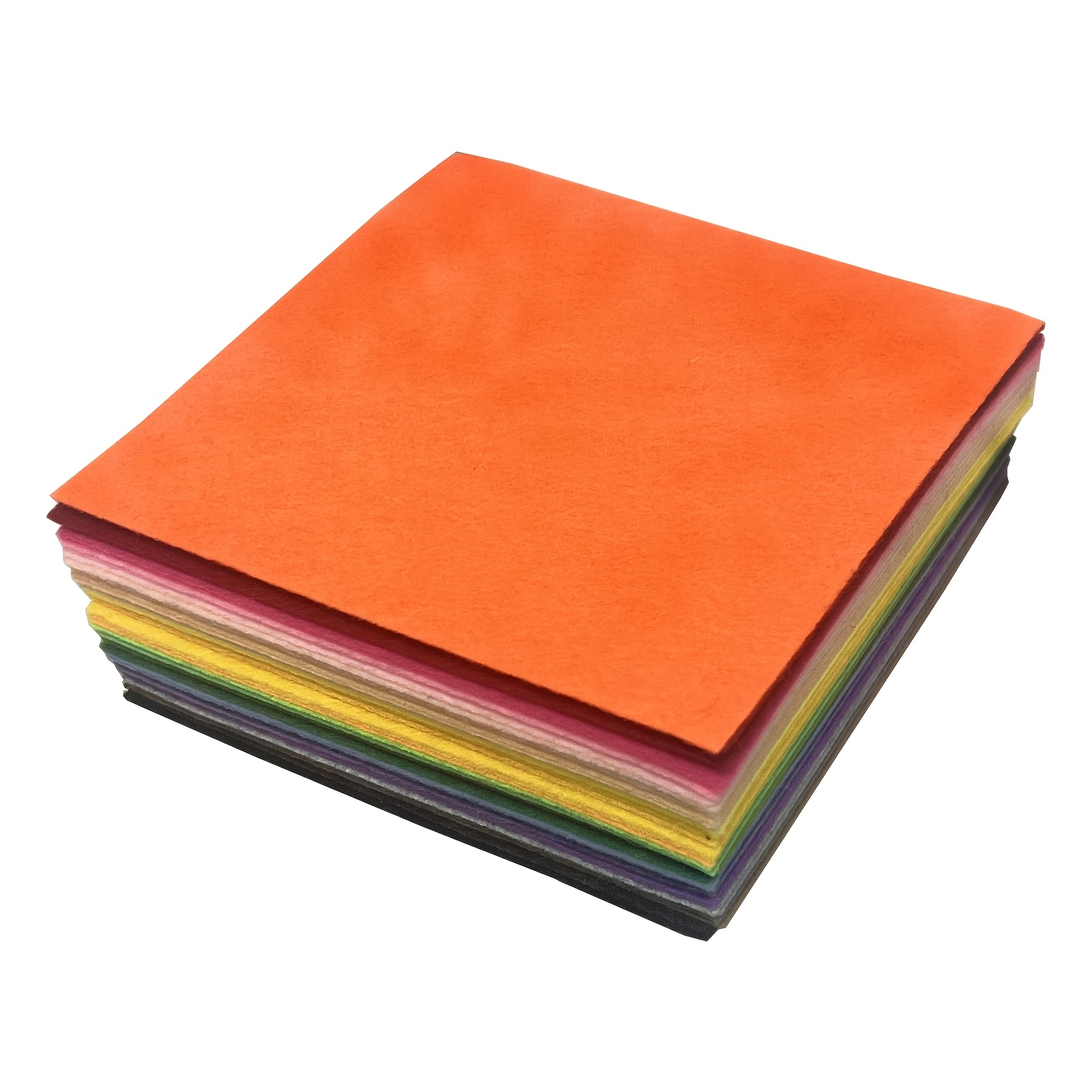 Image of 40pcs 4 X 4 Inches Felt Fabric Sheets - Fabrics Sewing , Felt Crafts Assorted Colors Polyester Felt Sheet For Art And Craft