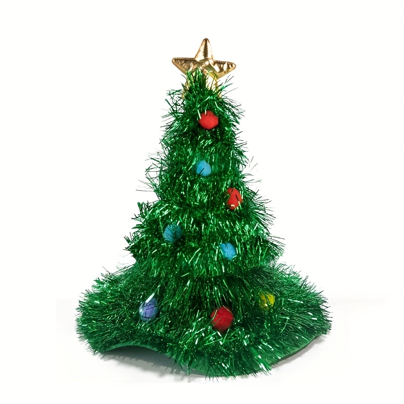Image of Christmas Tree Costume Hat, Perfect For Holiday Parties, Christmas Decorations, Ugly Sweater Parties, And Christmas Accessories I Perfect For Halloween