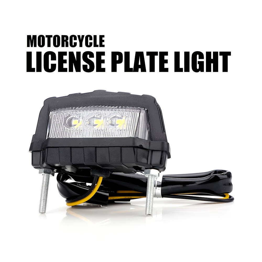 TEMU バイク用3LEDライト E24テールライト、改造用バイクライト、オフロード車両用リアライト