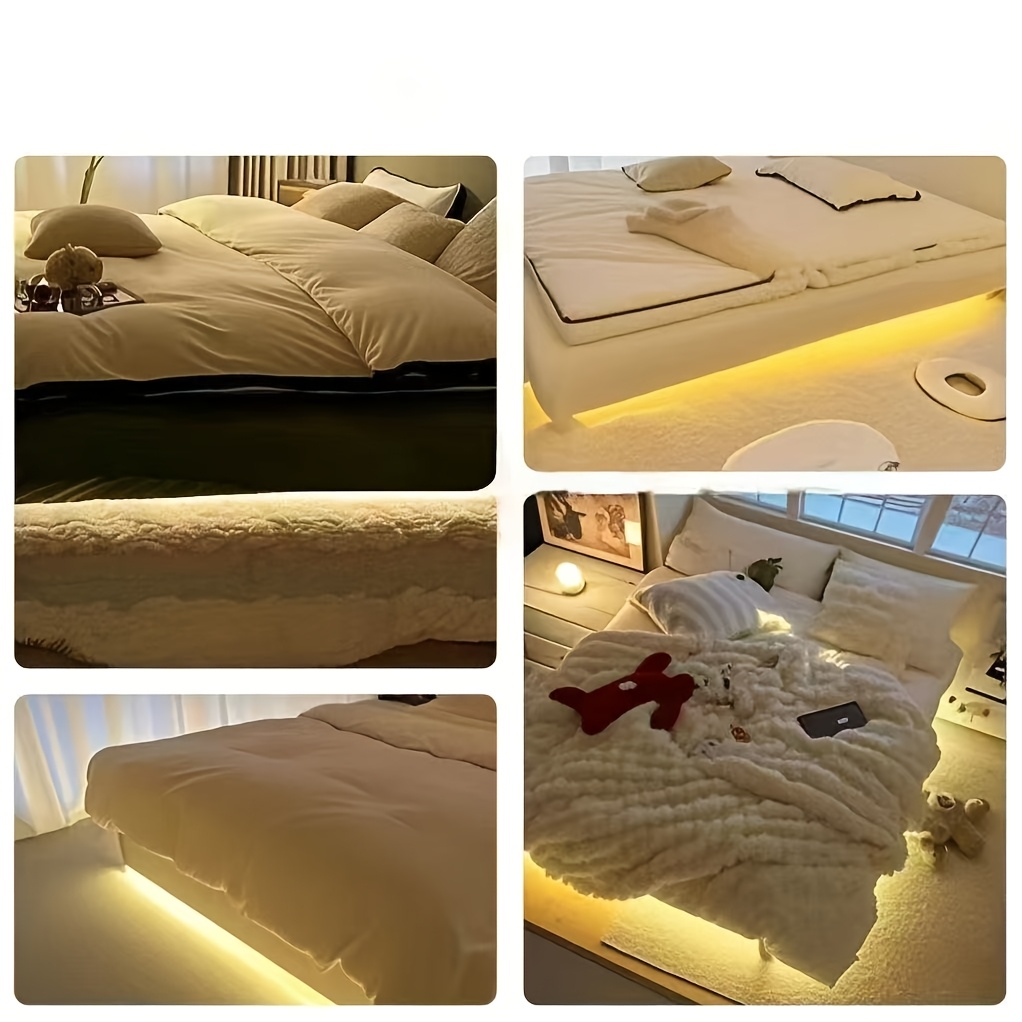 USB LED ленти със сензори за движение за ръце и крака, подходящи за LED осветление под шкафове, кухни, шкафове, рафтове, плотове, LED светлинни ленти за спални, LED светлини за шкафове със сензор за движение, стълбища и нощни лампи за коридори