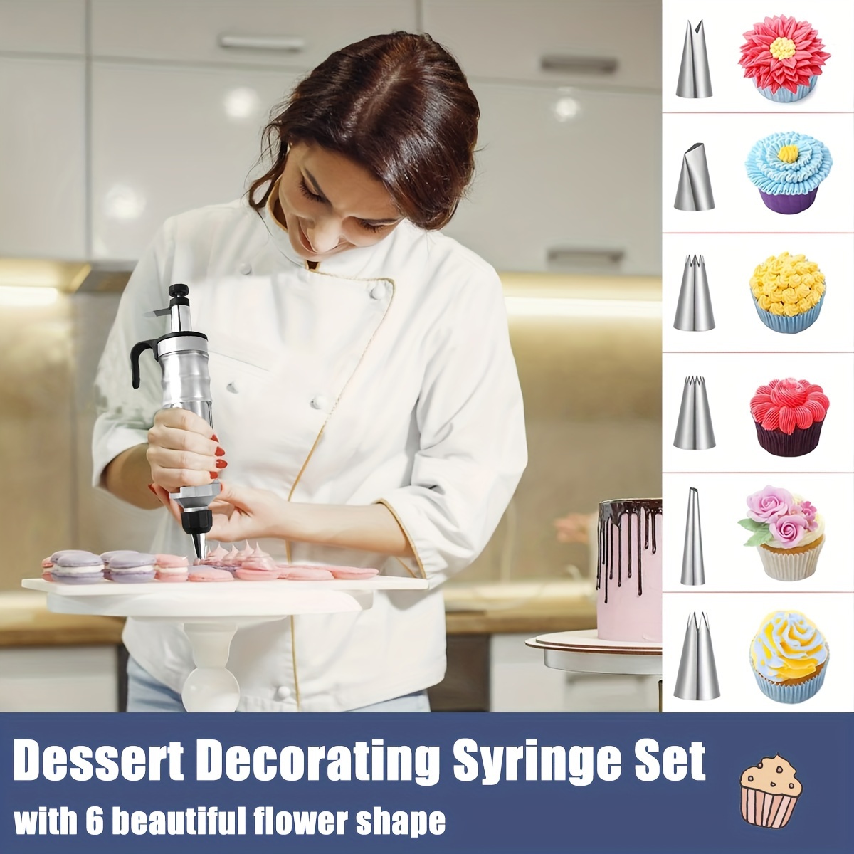 175 Icing Decoration Gun Set Cake Decorating Kit Baking Temu