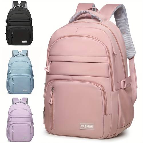 lightweight convertible backpack with tablet compartment large capacity adjustable straps multi pocket travel school bag durable zipper