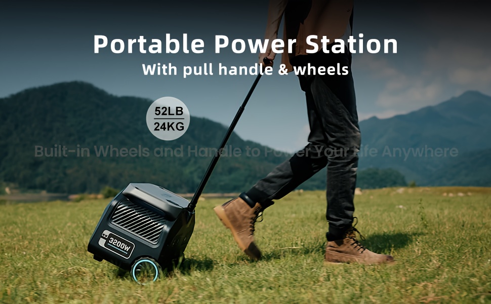 IEE P3200 2048Wh Solar-Powered Portable Power Station & Solar Generator with Fast Charging, 4x1200W/2400W AC Outlets, 100A DC Port, 10-Device Charging, 24H Runtime, App & Voice Control, Lithium Battery Backup for Home, Camping, RV, Outdoor - Solar Panel Compatible, Emergency Backup Power, Solar Generator with Panels Included, Portable Power Station with Solar Panel, Solar Battery, Solar Power Bank Portable Charger, Portable Generator for Camping, Solar Generator with Panels, Remote