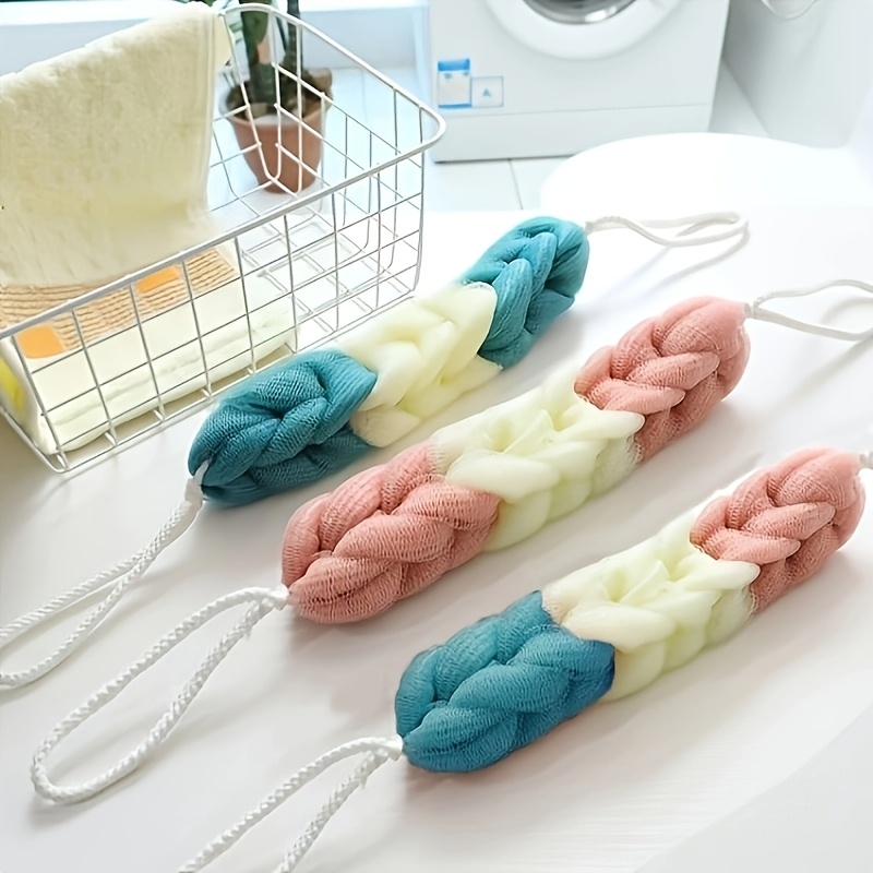 Large Bath Ball with Thickened Long Bath Strip and Free Hook