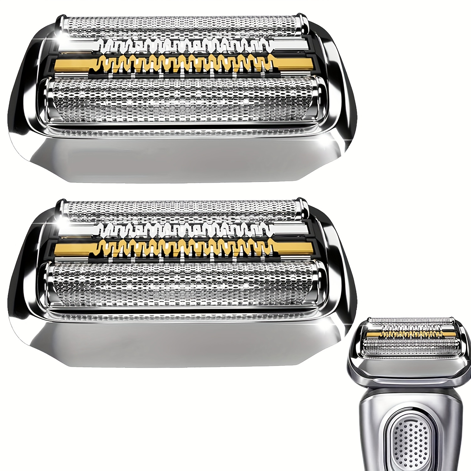 Image of Set Of 2 Replacement Heads Suitable For Series 9 Sport, Including Foil And Cutter For Electric Shavers Models 9290cc, 9291cc, And 9370cc