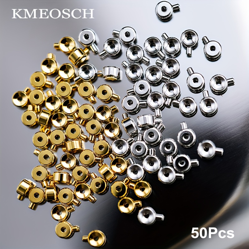 Image of High Quality Brass Crimp Beads & Stopper Beads - Durable, Fade-resistant | Spacer Beads, Bead Caps & Crimp Charms For Jewelry Making (bracelet, Necklace End Additions)