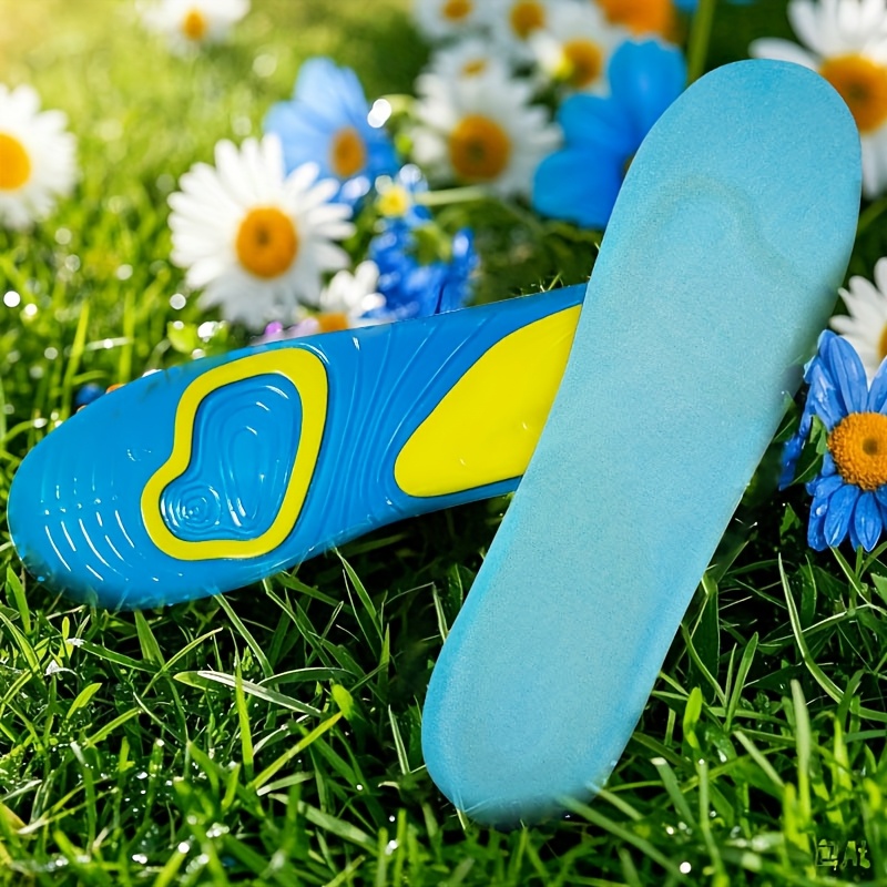 2pcs/pair Silicone Shock-absorbing Insoles PU Insoles Gel Insoles