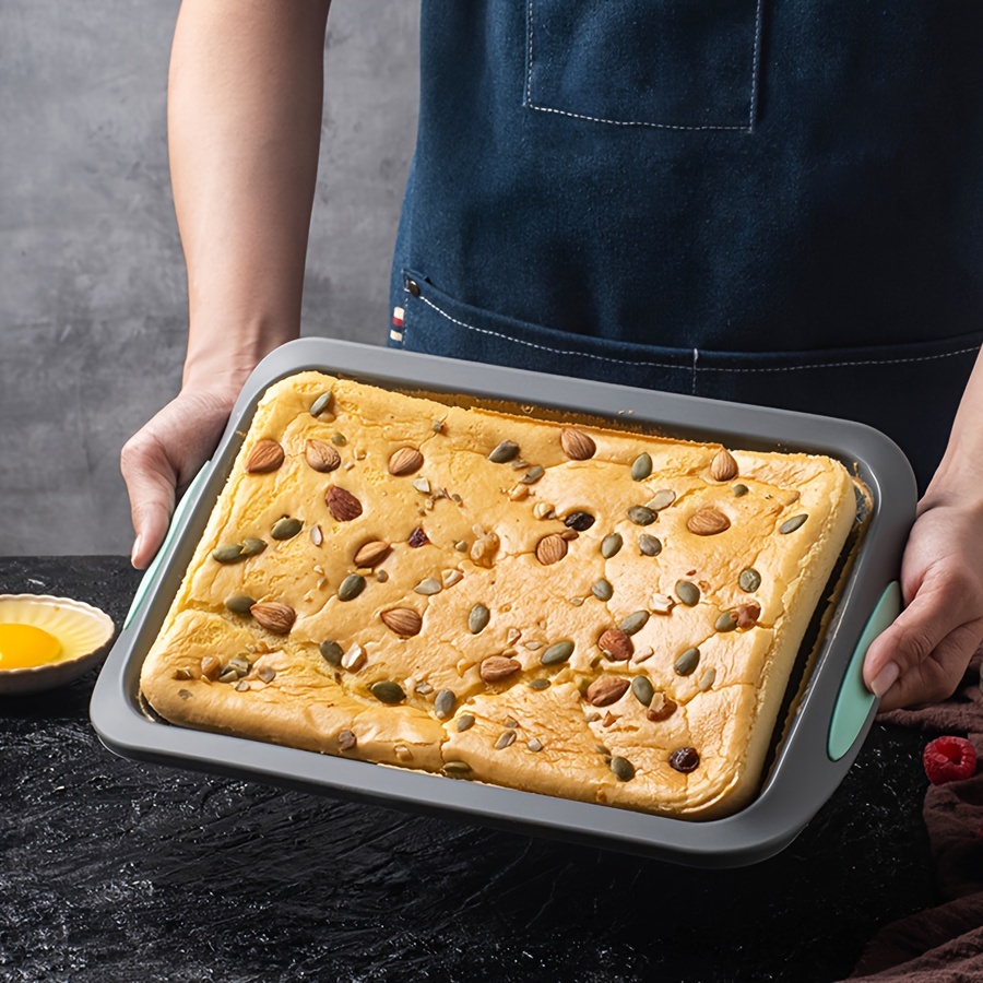 

1pc Rectangular Cake Pan 13.5''x8.4'' Silicone Cake Mold Household Toast Bread Mold Cake Pan Baking Tools