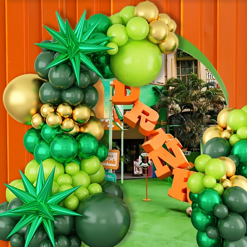 

107 pièces Kit d' de ballons verts , ballons métalliques et en , ballons en de 22 pouces, , , enterrement de , de de polyvalente tous les âges