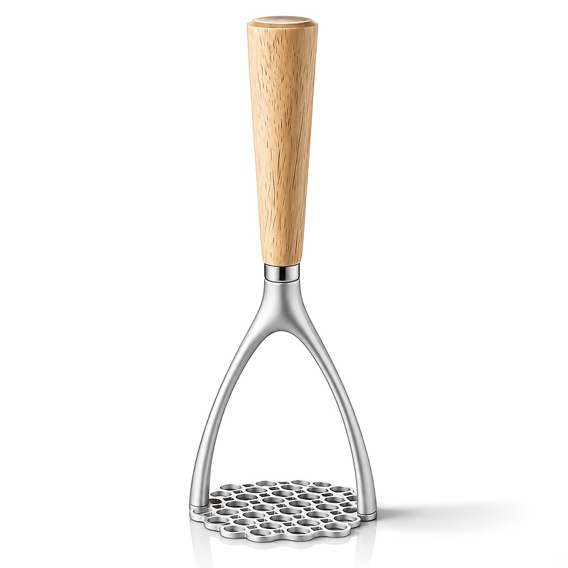 Image of 1pc, Potato Press, Multifunctional Potato Masher, Potato Crusher, Potato Sieve, Round Handheld Kitchen Press Tool, Suitable For Vegetables, Fruits, Potatoes, Kitchen Utensil, Kitchen Supply