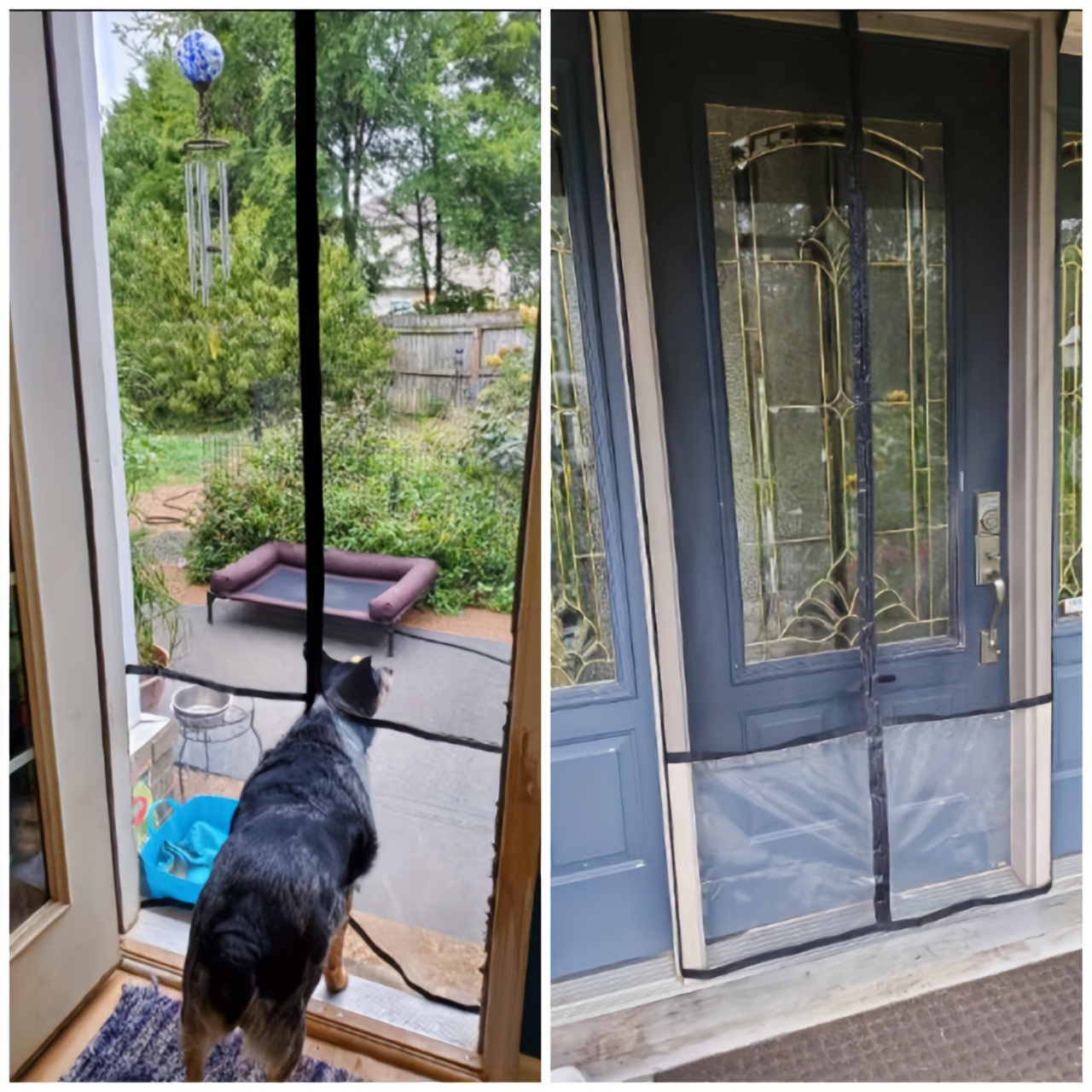 pet magnetic screen door curtain designed protect Temu