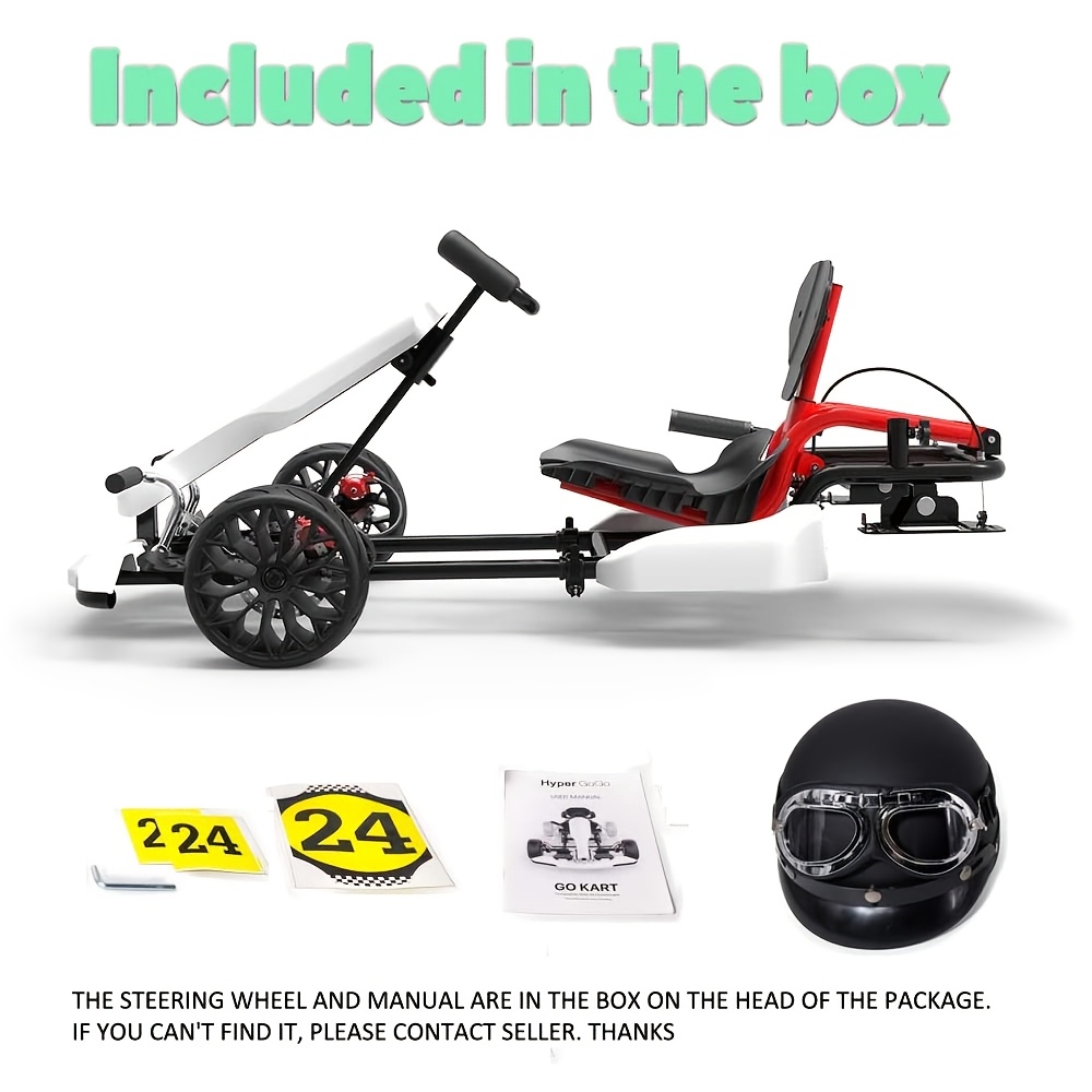     kit hoverboard attachment   gift outdoor race   cart car for   and adults best for christmas   thanksgiving