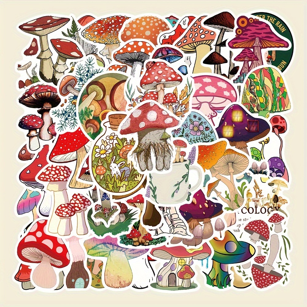 25/50 Stück Psychedelische Aufkleberpackung - Wasserdichtes