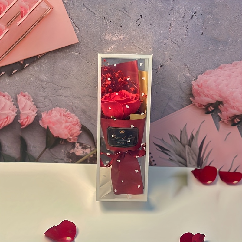 Image of 1pc Mother's Day Graduation Season Gift Box Gift Bouquet Of Roses For Girlfriend Gift For Students Xmas Love Gift Valentine's Day Gift To Teacher To Teacher Mother's Day Birthday Gift To Lady Gift