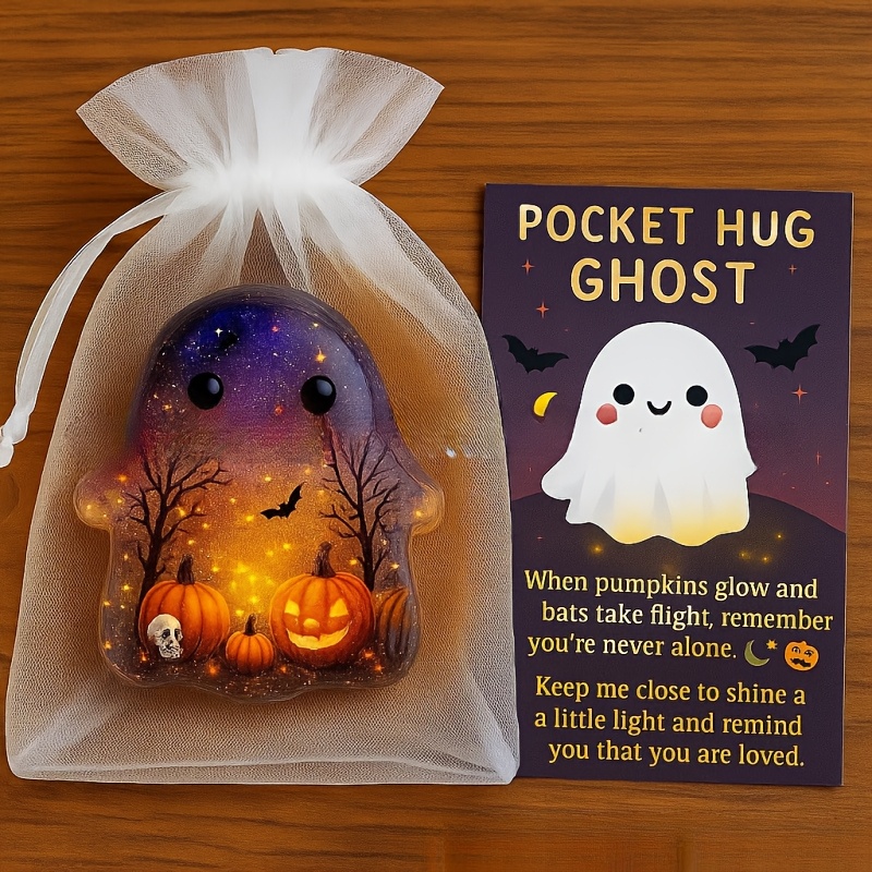 TEMU 3pcs Set Of Pocket-sized Hugging Greeting Cards, Cute Emotional Support, With Encouragement Cards For Easter And Halloween Gifts, Easter-themed