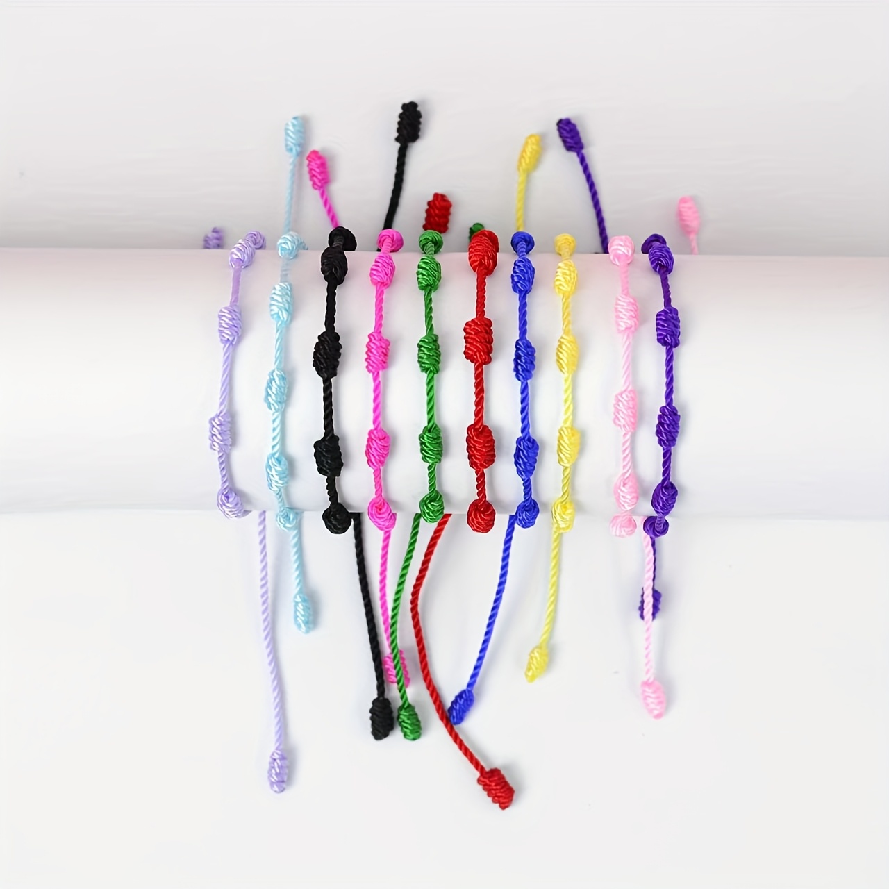 Adjustable Seven Knot Bracelet - Unisex - 10 Colors
