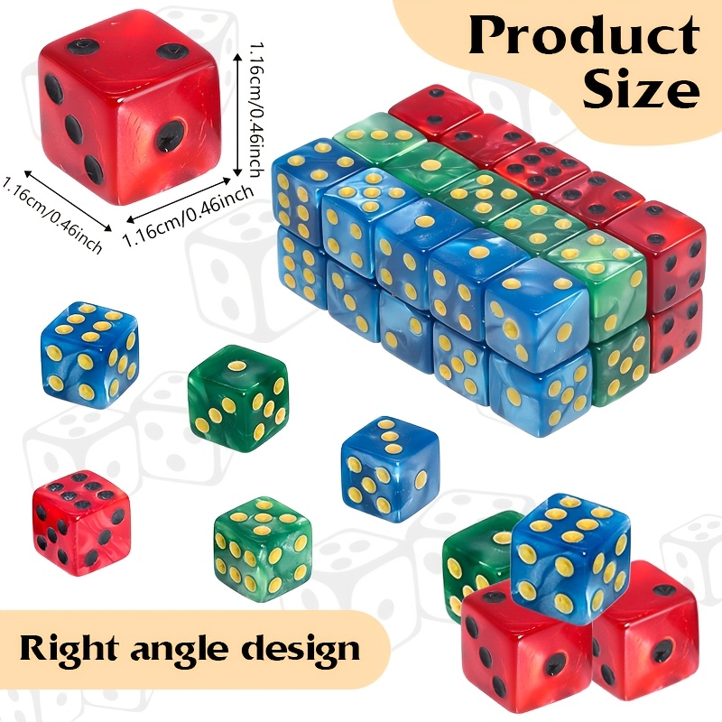 12pcs Luminous Dice Set for Role-Playing Games