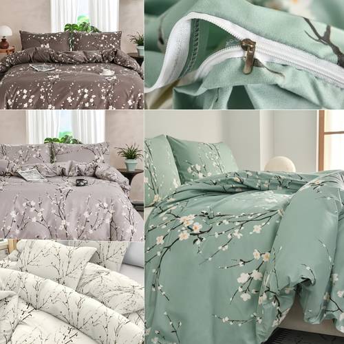 3pcs down comforter cover set 1 down comforter cover 2 pillowcases no filling 100 ultra machine washable zipper closure double single queen king unisex suitable for suitable for home
