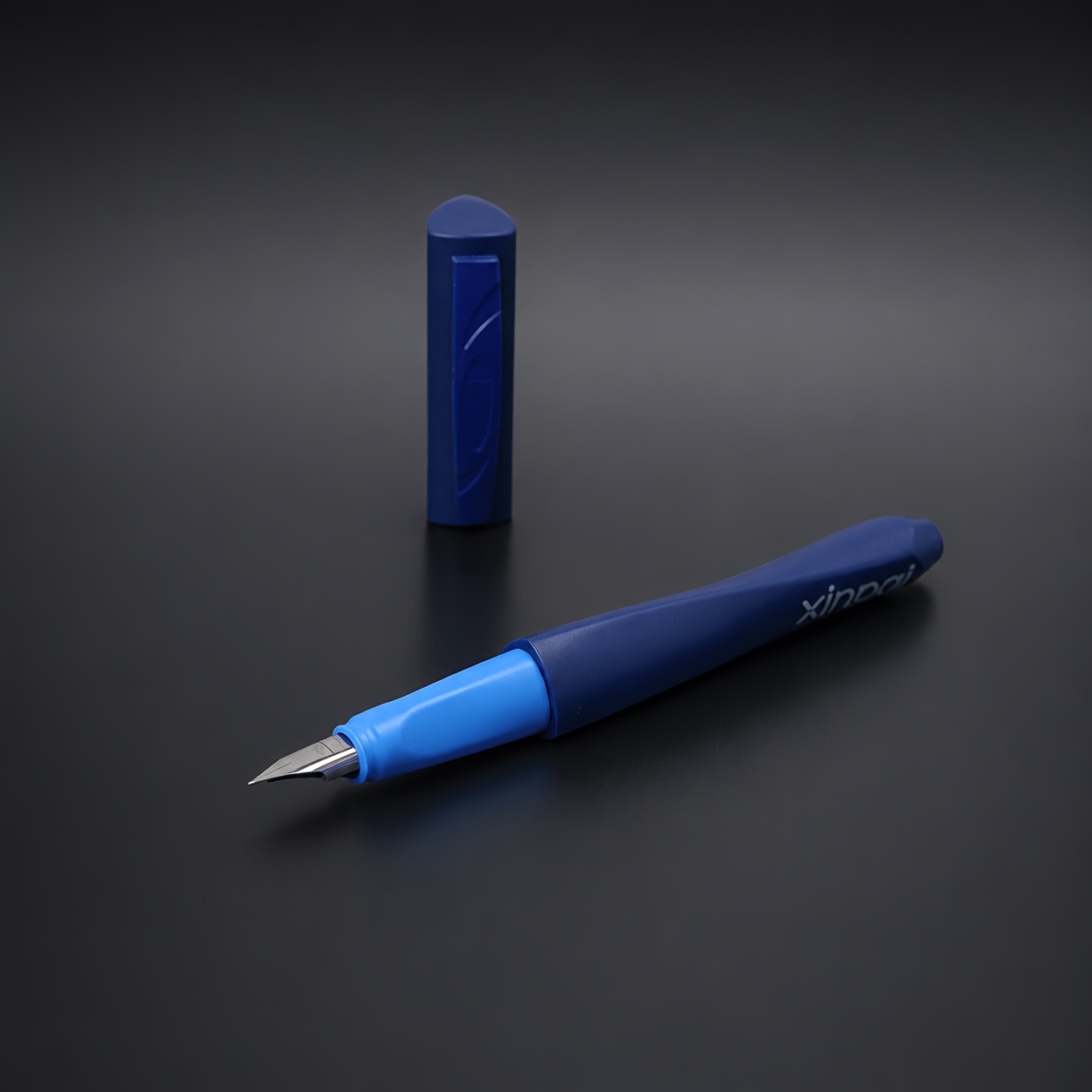TEMU Creative Fountain Pen With Triangular , Ef Fine Nib, Replaceable 3.4mm Ink Cartridge, Smooth Writing For Signing, Calligraphy, And Office Use