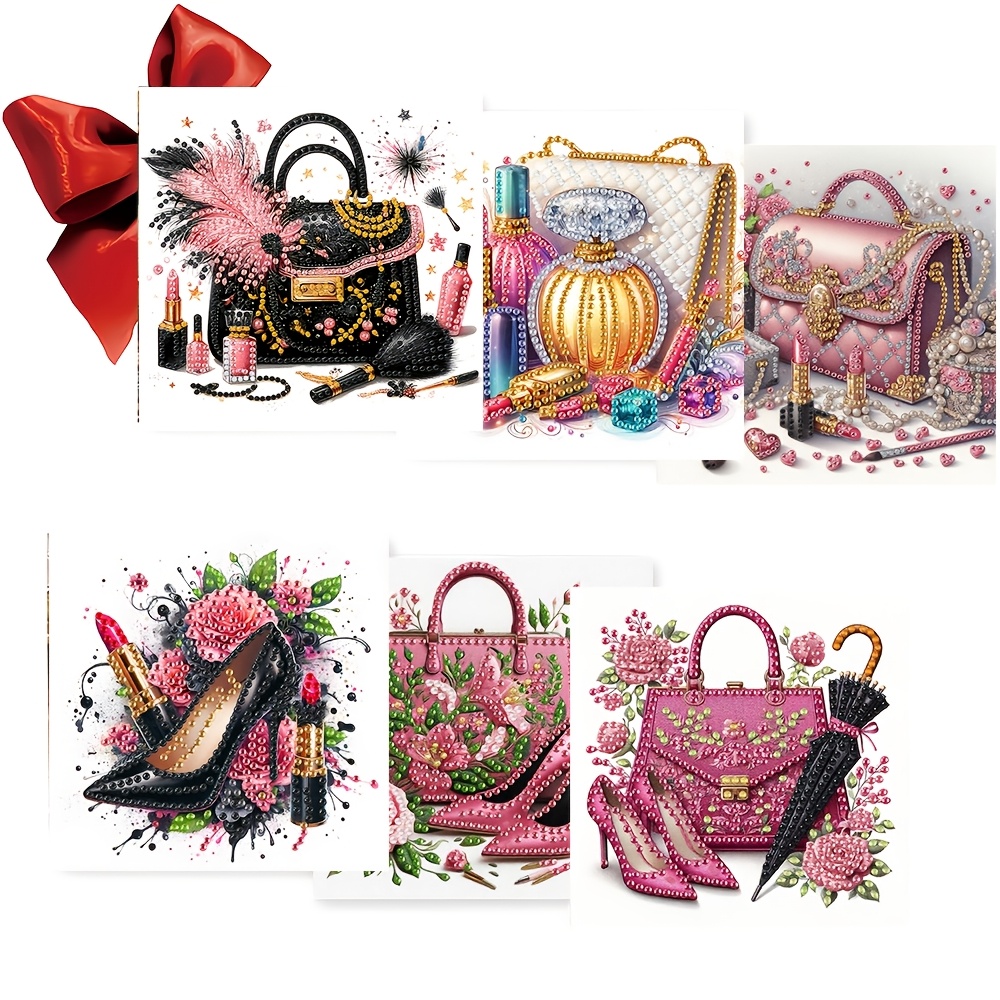 TEMU 6pcs Diamond Painting Kit Greeting Card - Beautiful Wishes And Convey Your . Perfect For Elders, Relatives, , And More. The Of Maxay Products