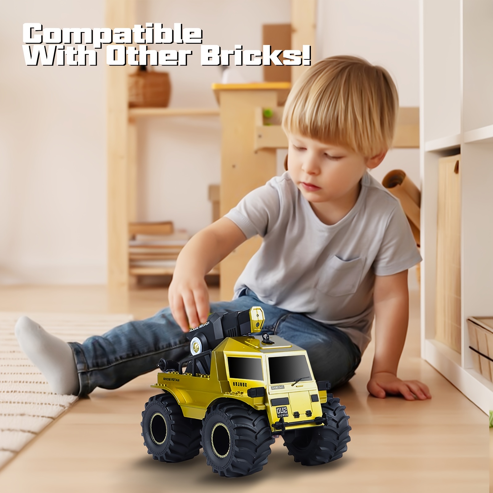 Remote Control Toys Car, 1:16 Amphibious Remote Control Car, 4WD All-Terrain Off-Road Pickup RC Vehicle With Water Squirt, Suitable For Swimming Pools Parties, Summer Water Toys