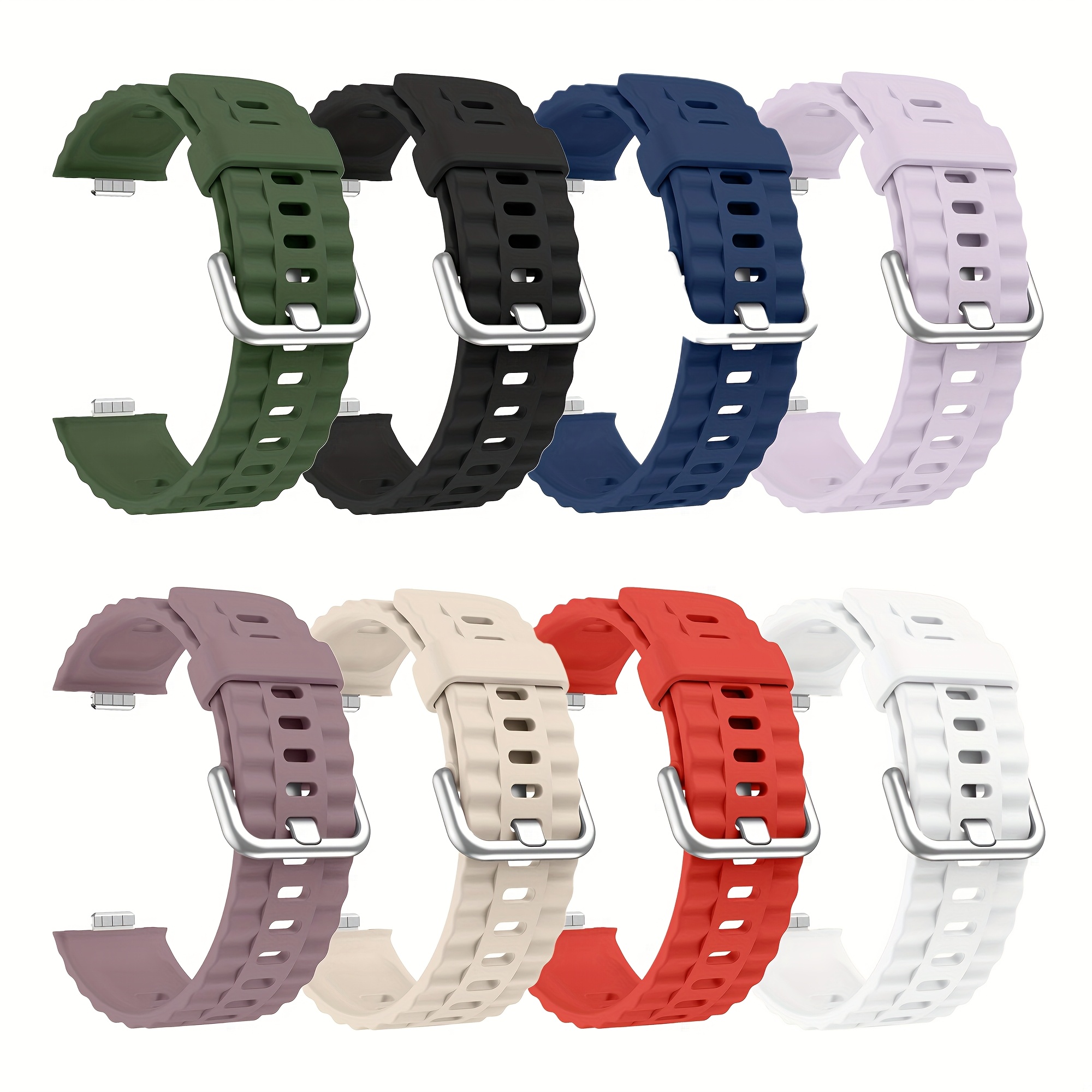 TEMU 8-pack Replacement Bands For Huawei Watch Fit 3, 4, And 4 Pro - Wearable Wristbands, Tech Additions, Smartwatch Additions, , High-quality