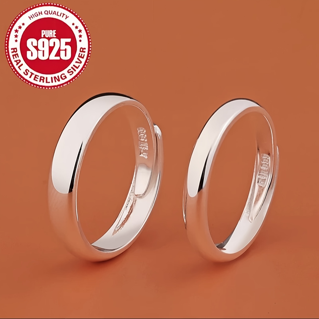 

S925 Silver Plain Face Light Plate Ring, Simple , Engagement Gift/birthday Gift/christmas Gift