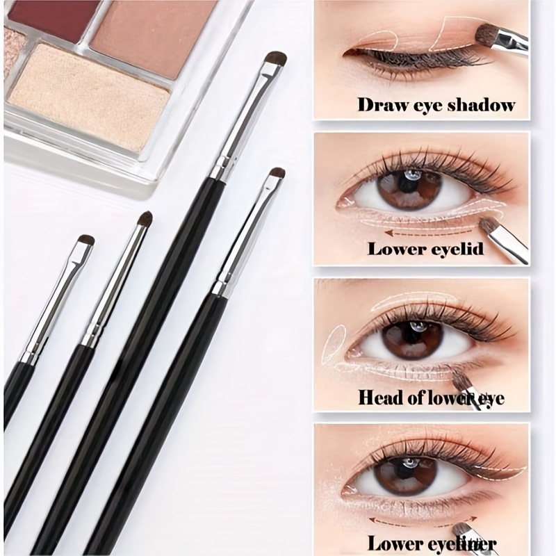 4pcs Mini Eye Makeup Kit: Eyeliner, Eyeshadow, Liquid Concealer & Highlighter - Fragrance-Free, Professional Quality