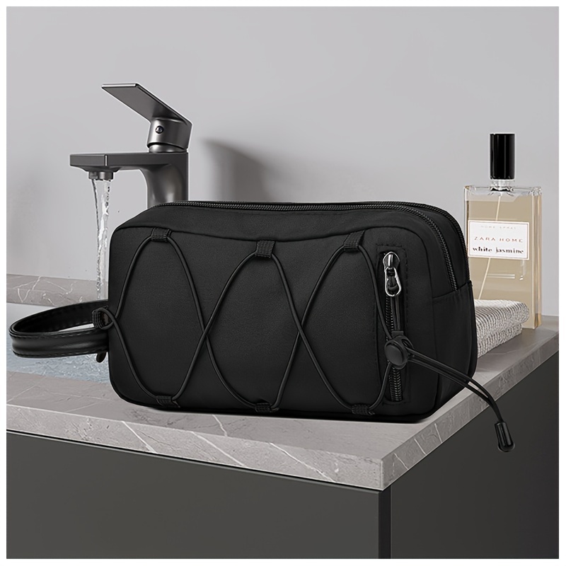 

Men's Toiletry Bag, Fashionable And Minimalist Large Capacity For Travel And Business, Versatile And Lightweight With Multiple Layers For Casual And Sports Use