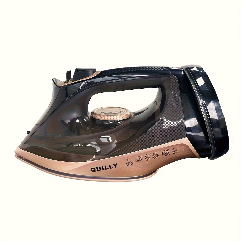 cordless steam iron high power 2200w portable handheld iron with   steam heavy duty travel steam iron suitable for home use wrinkle removal clothes curtains fabrics fast heating non stick base plate Product details 4