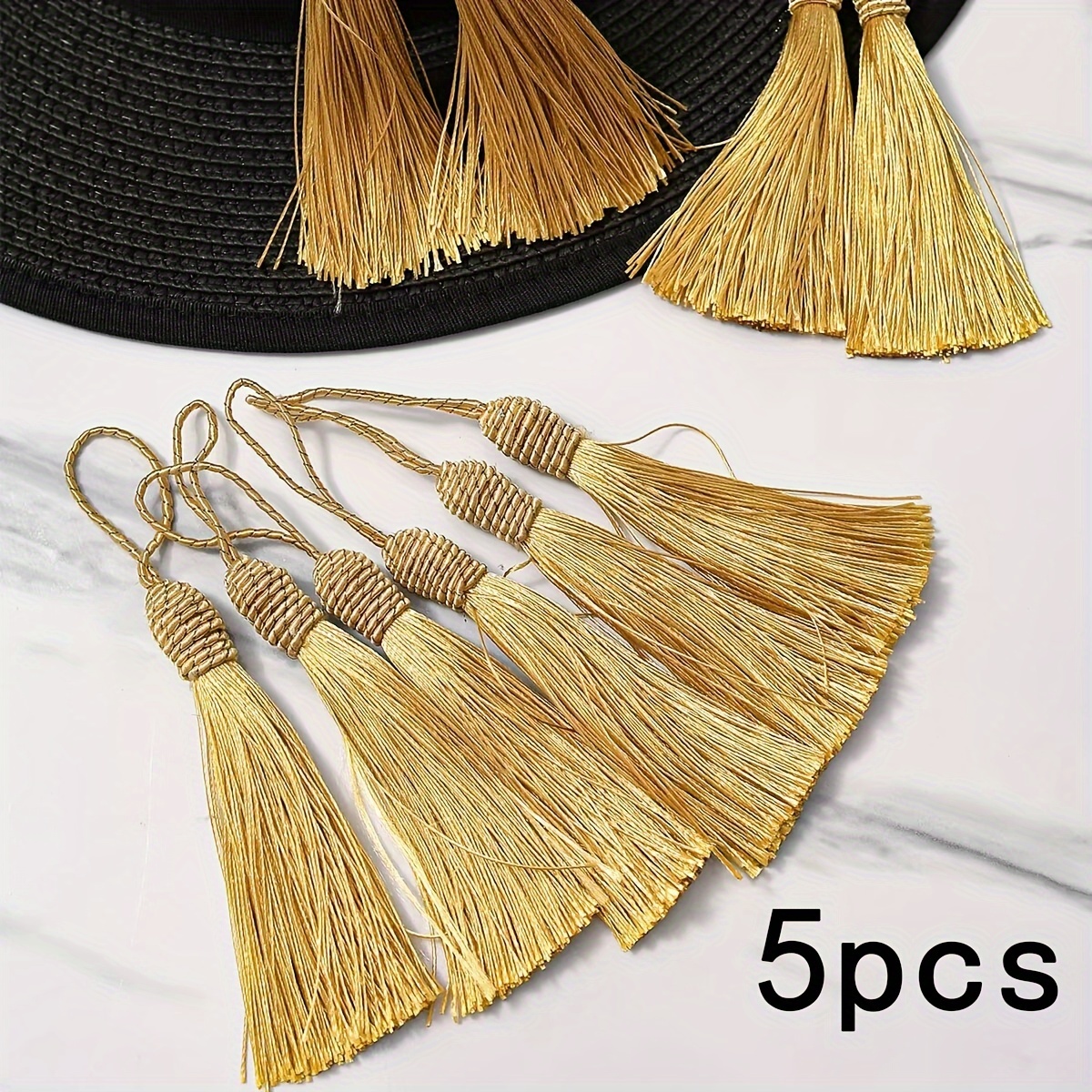 5pcs Tassel Screw Cap Screw Ball Head Hanging , Thread Tassel Chinese Knot Decoration Additions
