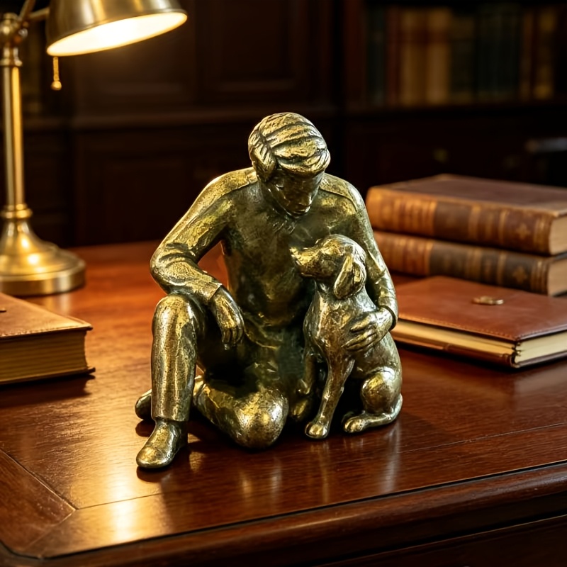 TEMU Vintage Vintage Metal Figurine Featuring A Delicate Shape And Small Size, Suitable For Placement On Desks, Bookshelves, And Entrances. Retro
