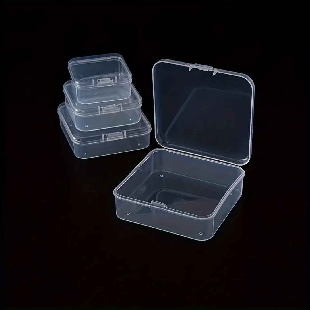 Plastic Storage Box Desktop Transparent Storage Box With - Temu