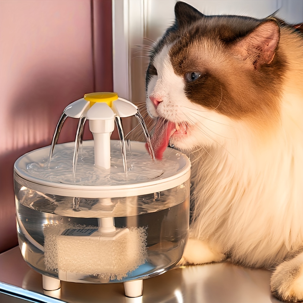 

Large 1.5l Automatic Cat Water Fountain - Usb Powered, Material, Multiple Colors