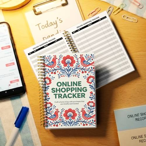 online order organizer a5 spiral purchase for packages deliveries shipping log expense monitor notebook household account books for internet shopping records