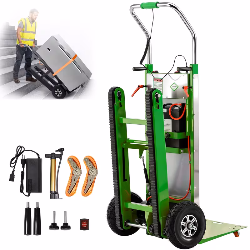 sturdy stair climbing trolley supports up to 900 features 3 folding telescopic handle and portable design ideal for mobile warehouse and business applications Product details 5