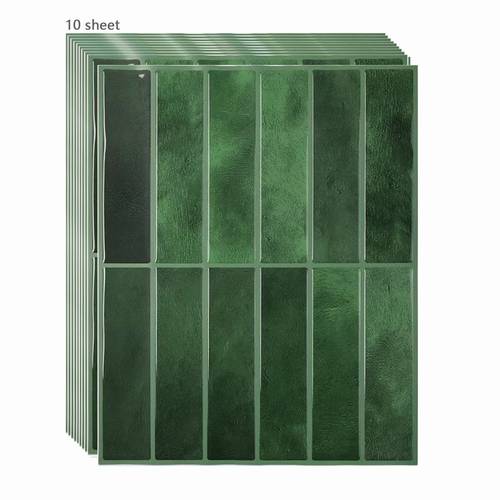 10pcs 3d gradient style wall stickers self high quality bathroom and kitchen wall tiles waterproof oil resistant suitable for indoor decoration 10pcs per pack 15pcs can cover 1