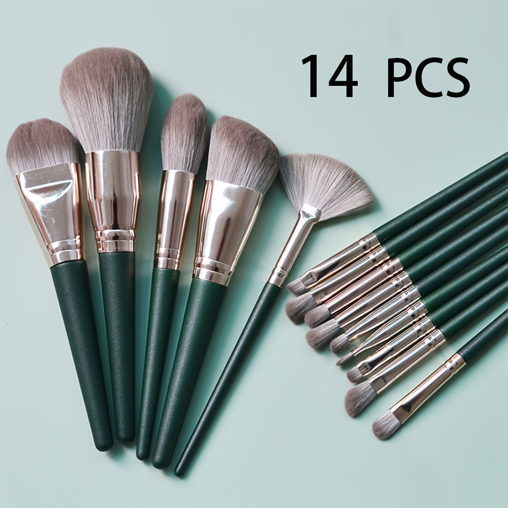 14pcs Soft Makeup Brush Set, Foundation Brush Loose Powder Eyeshadow Brushes, Complete Makeup Tool Set For Beginners And Professional Makeup Artists