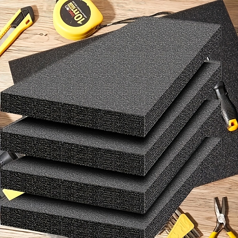 

4pcs Polyethylene Foam Board 12 X1 8 X 1inch Polyethylene Foam Inserts Cuttable Packaging Foam Blocks Foam Mats For Tool Box Storage And Crafts, Black