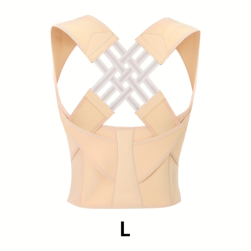 Women' Cross Back Support Vest, Widened Shoulder Straps Adjustable Waist Belt Body Shaper Top, Comfortable For Daily Wear