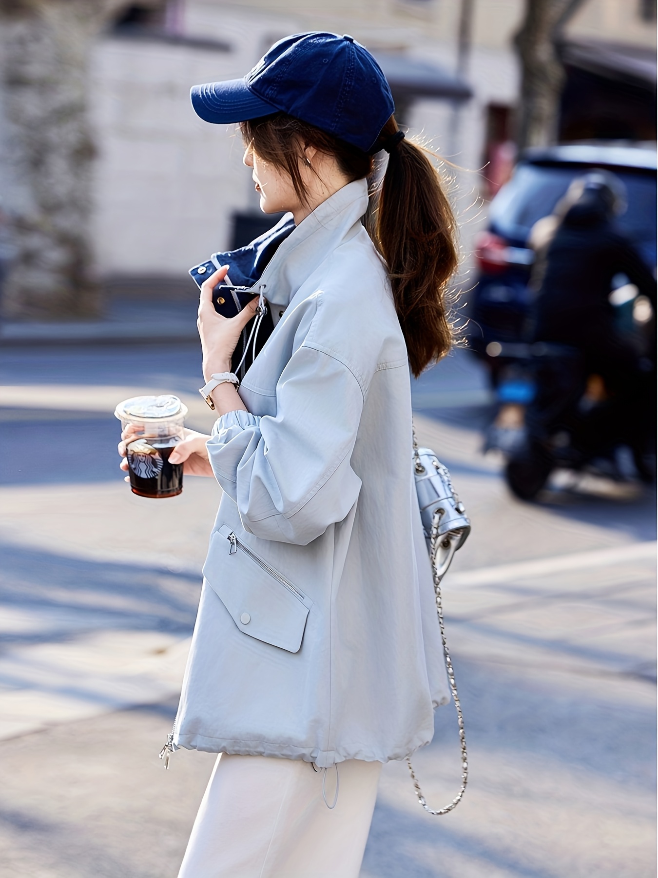 paradise womens long sleeve trench coat Temu Oman