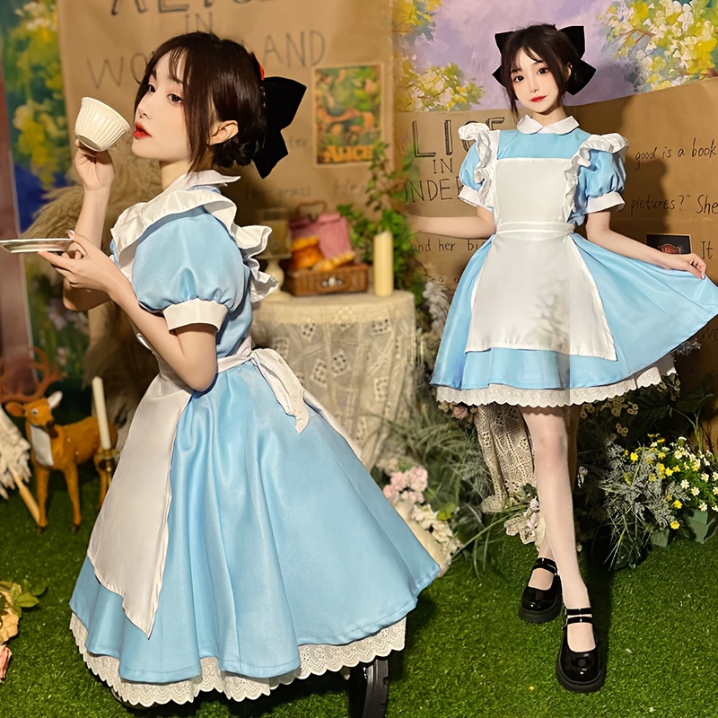 3pcs set french sweet costume womens anime - Temu Bahrain