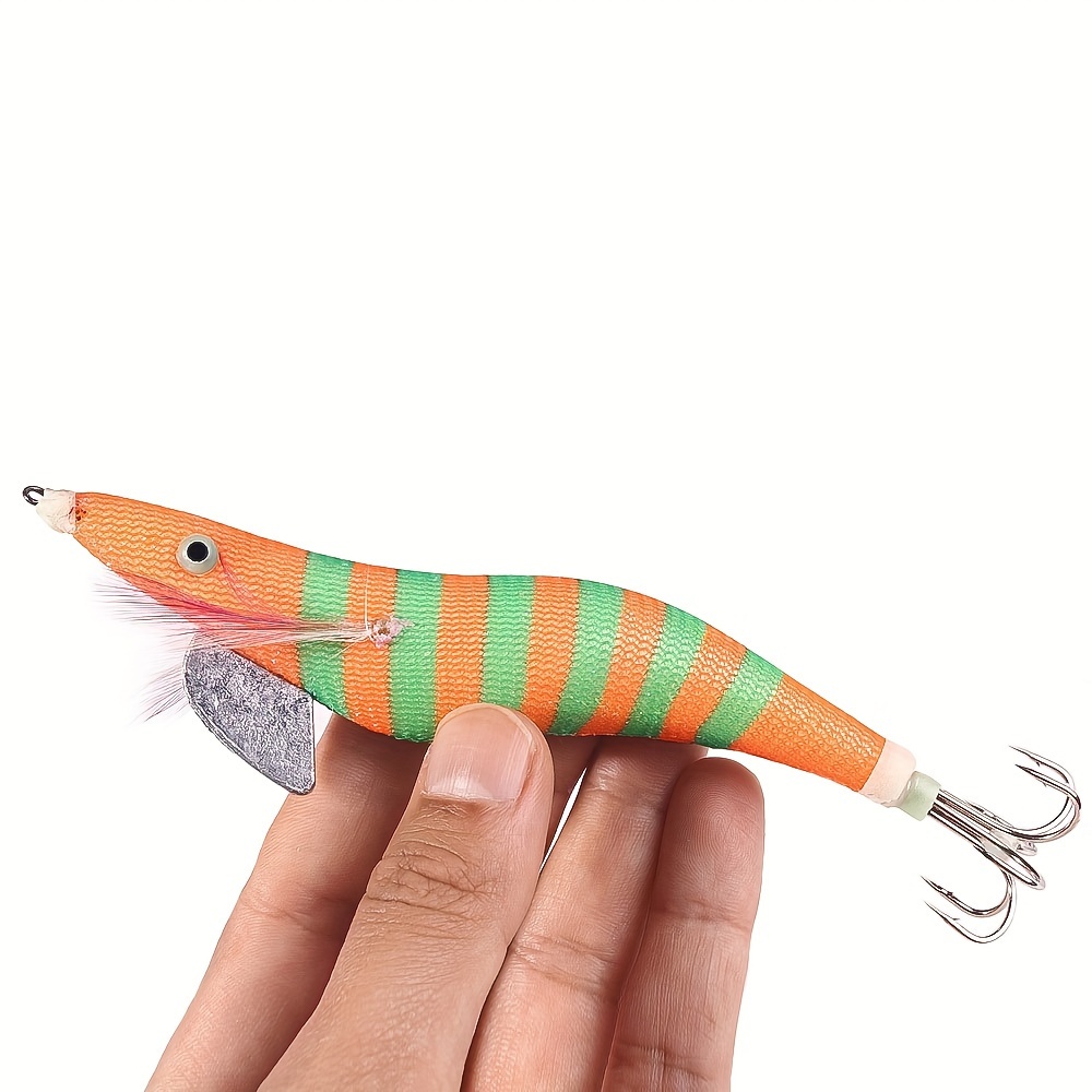 Luminous Artificial Shrimp Bait Horizontal Squid Jig - Temu